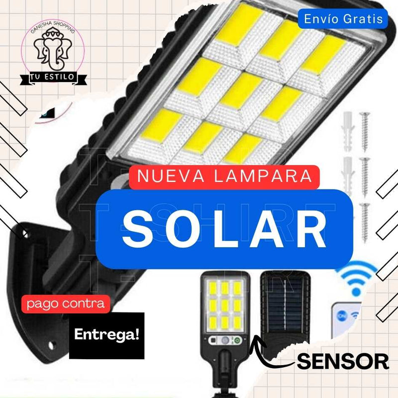 LAMPARA SOLAR CON SENSOR DE MOVIMIENTO