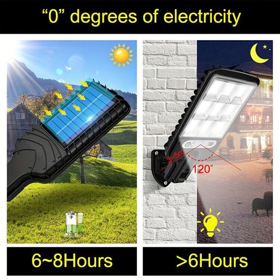 LAMPARA SOLAR CON SENSOR DE MOVIMIENTO